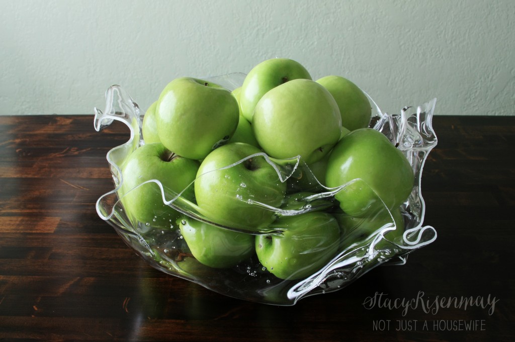 Plastic fruit bowl absract