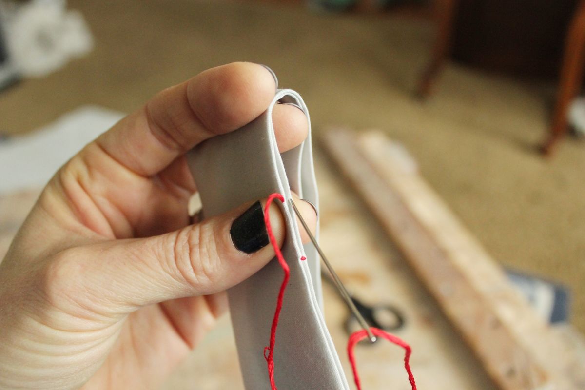 press the tip of your needle