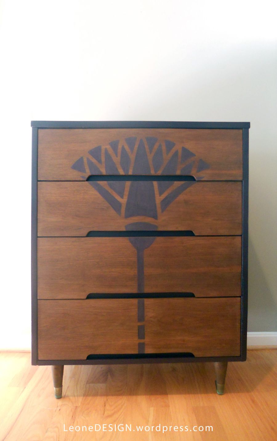 Purple dresser mid century