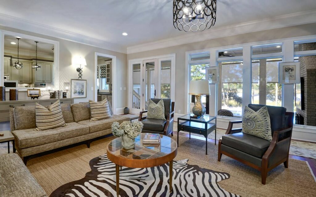 Eclectic Living Room Rug size