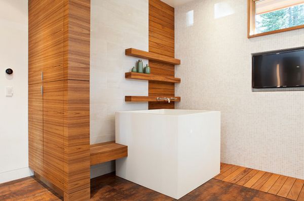 Rectangular small shower tub