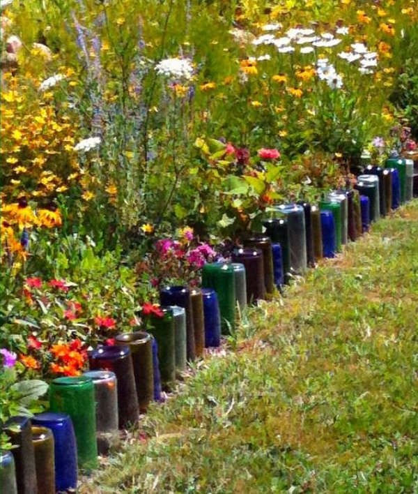 recycle-old-wine-bottles-to-create-a-garden-edge