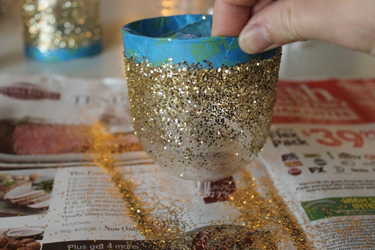 remove any excess glitter