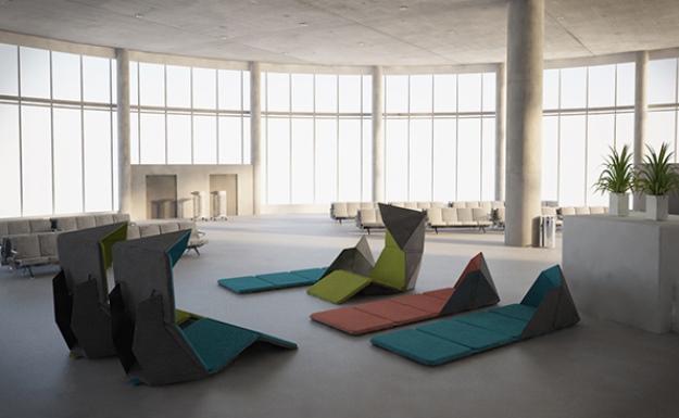 Resmo folding geometric seating4