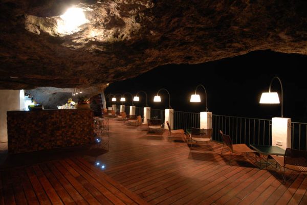 Restaurant inside a cave cavern itlay2