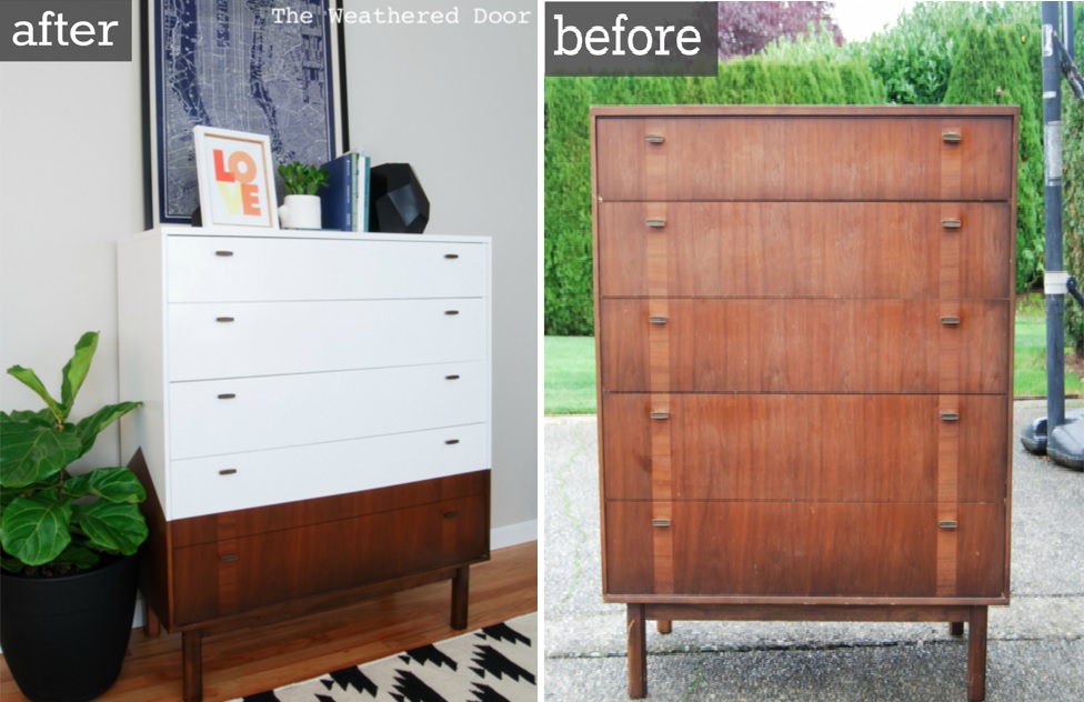 Reverse dipped mcm dresser before after wd 3