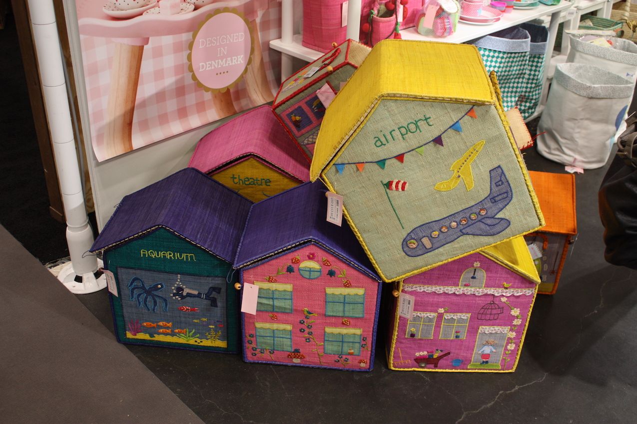 Rice Raffia storage kids toys