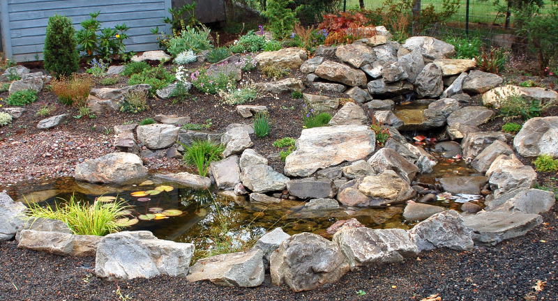 Rocks water feature