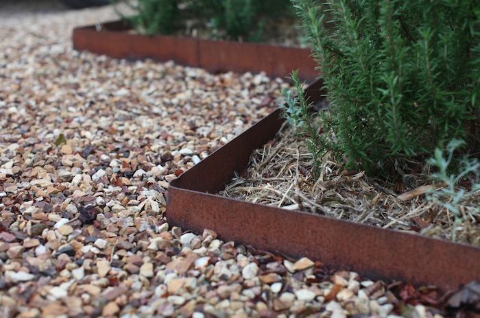 rusted-metal-garden-edging