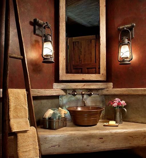 rustic-corner-bathroom