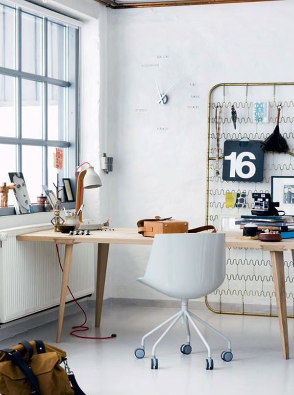 Scandinavian desk white decor1
