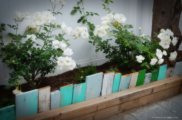 scrap-wood-for-garden-edging