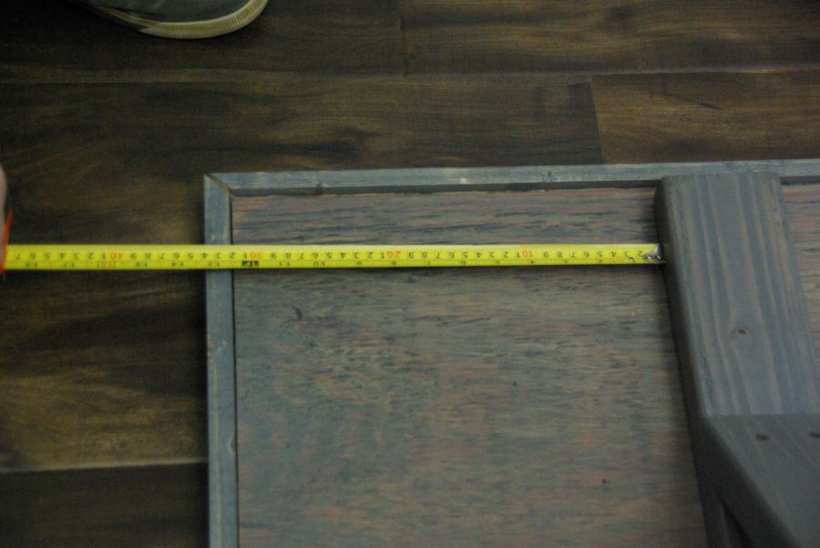 Securing farmhouse table top meassure