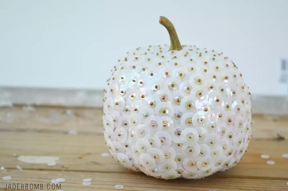 sequins pumpkin