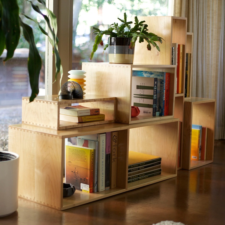 Simple boxes storage ideas bookshelf