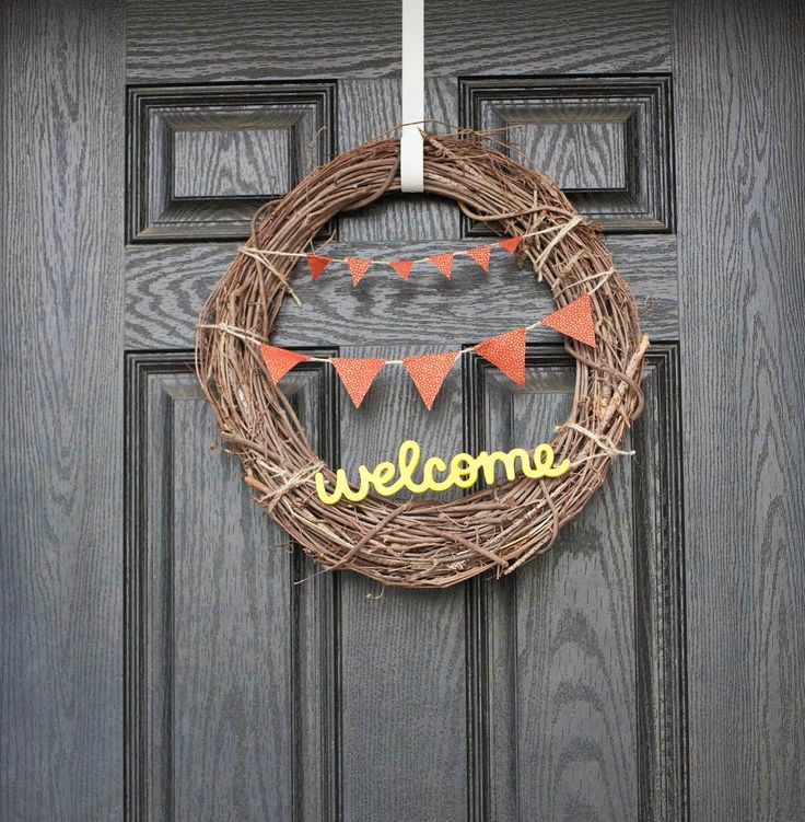 Grapevine Banner Fall Wreath