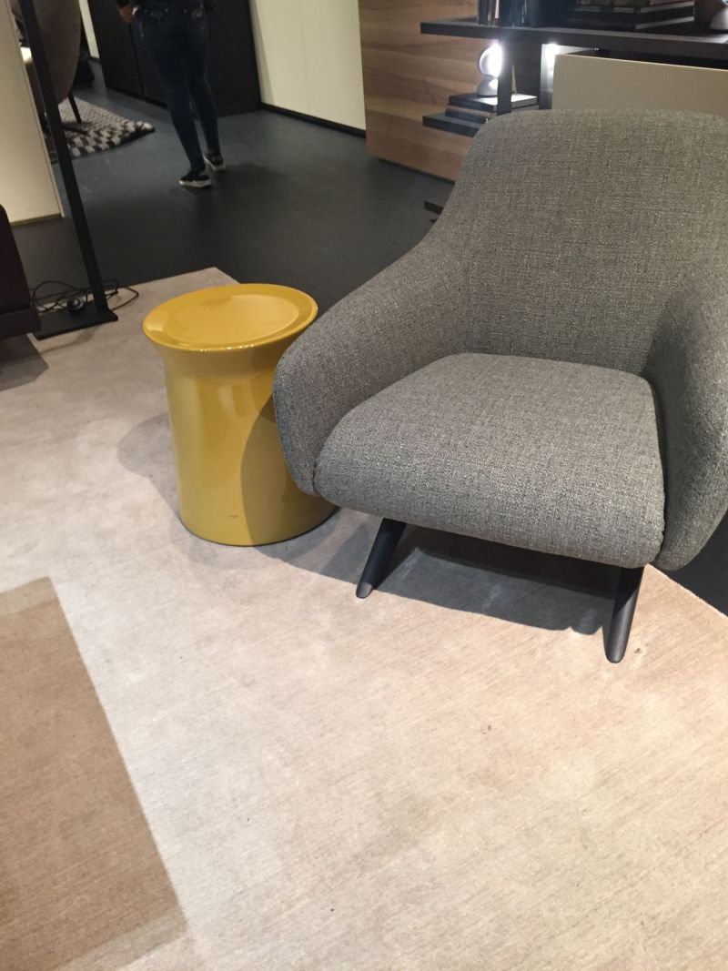 simple grey pattern armchair