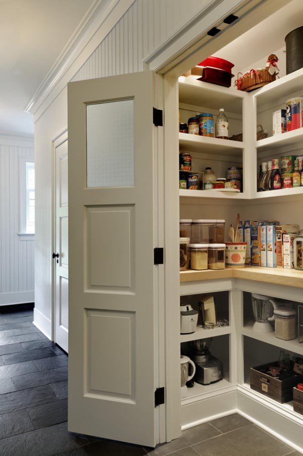Small walk in kitchen pantry