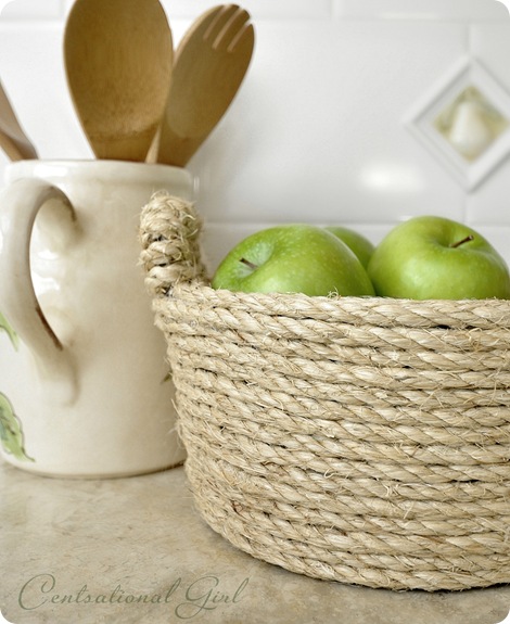 Sisal rope bowl by kate