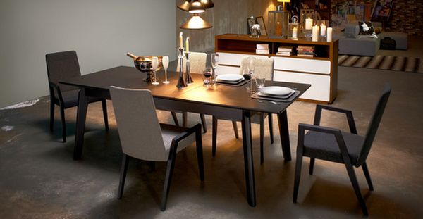 Slice expandable dining table