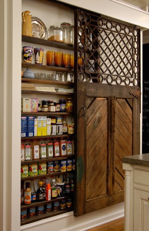 Sliding door pantry