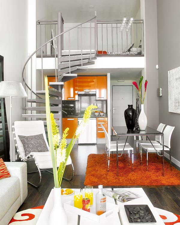 An Ideal Small Loft Interior Design 