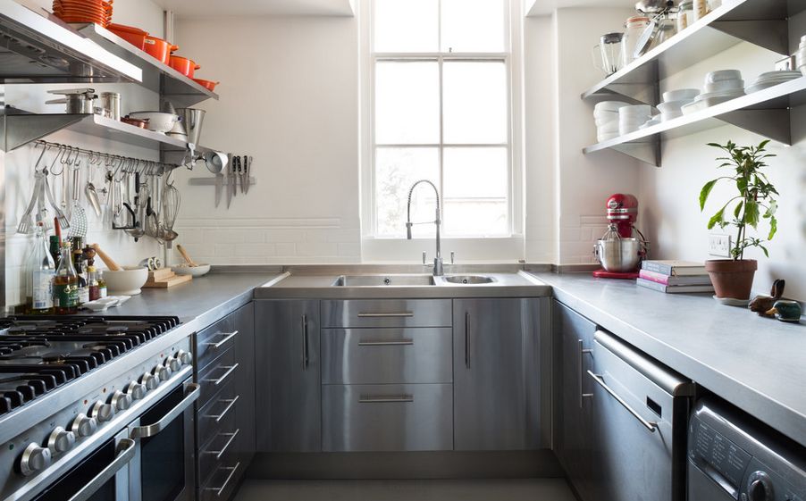 small-narrow-kitchen-stainless-steel-kitchen