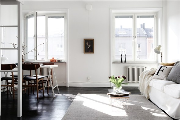 Small white apartment one