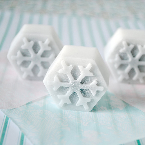 Snowflake soap