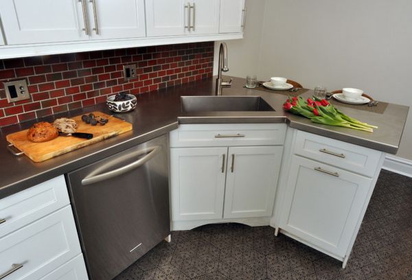 spacious counters and sink