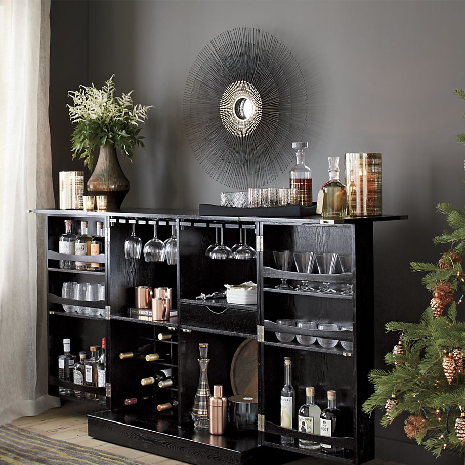 Steamer bar cabinet