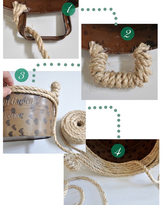 Steps for rope bowl