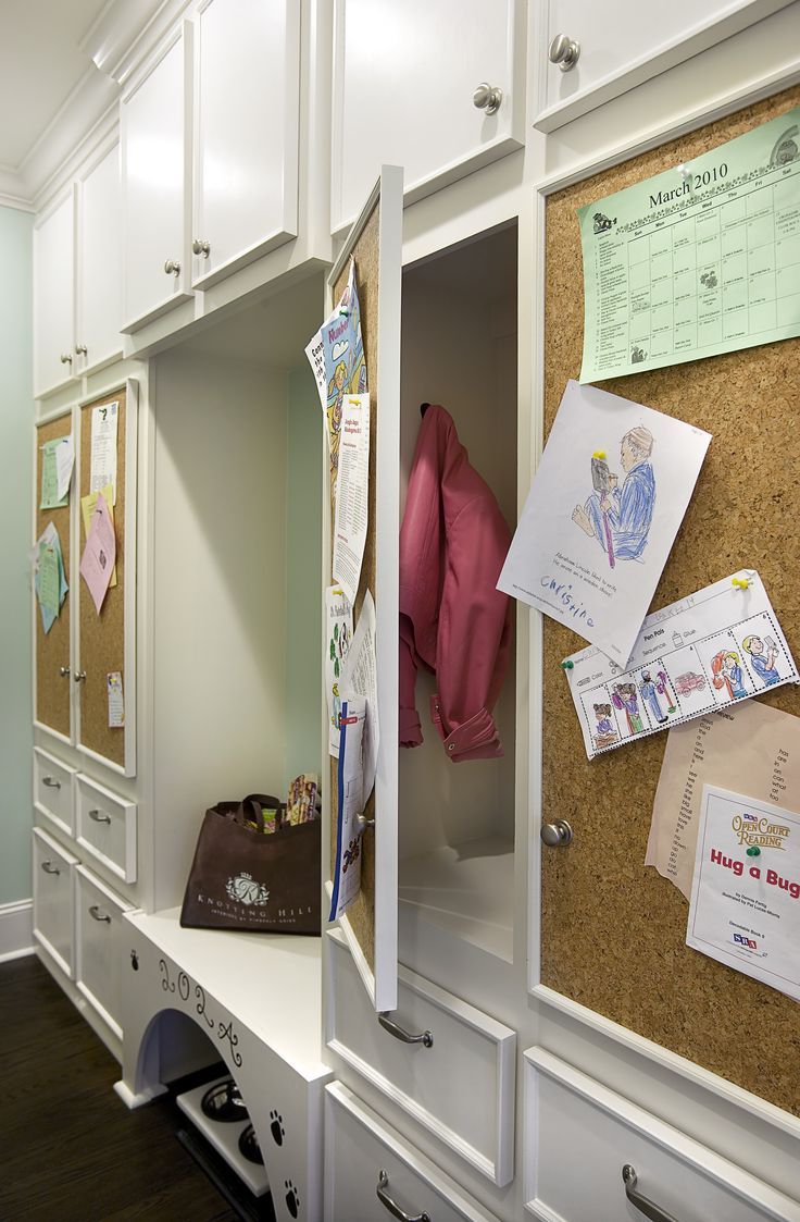 storage cabinets cork board