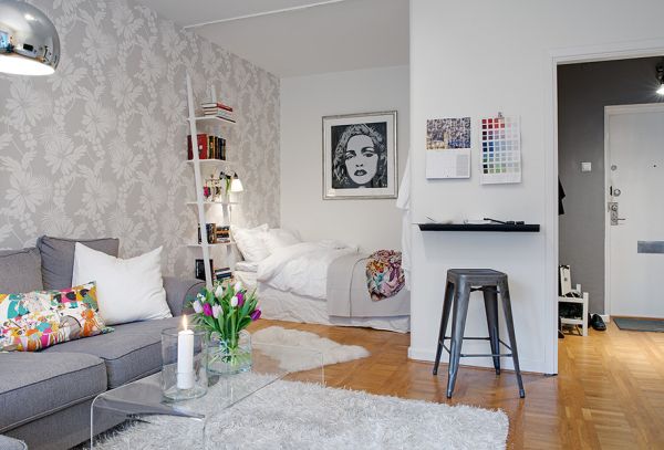 Swedish apartment small bedroom