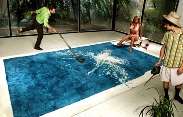 Swimming pool carpet