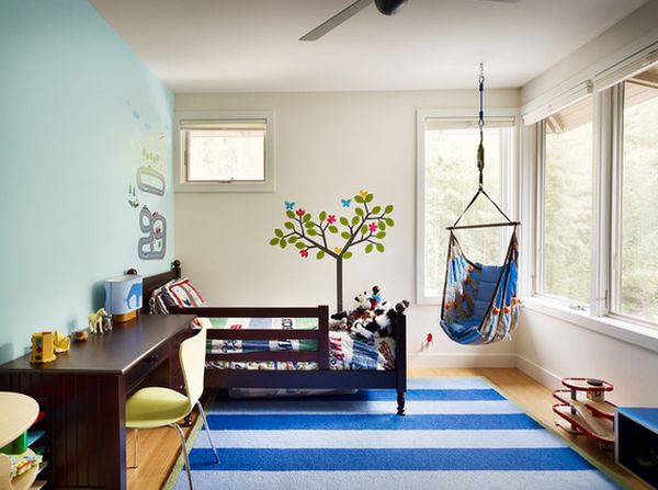 Swing chair kids room