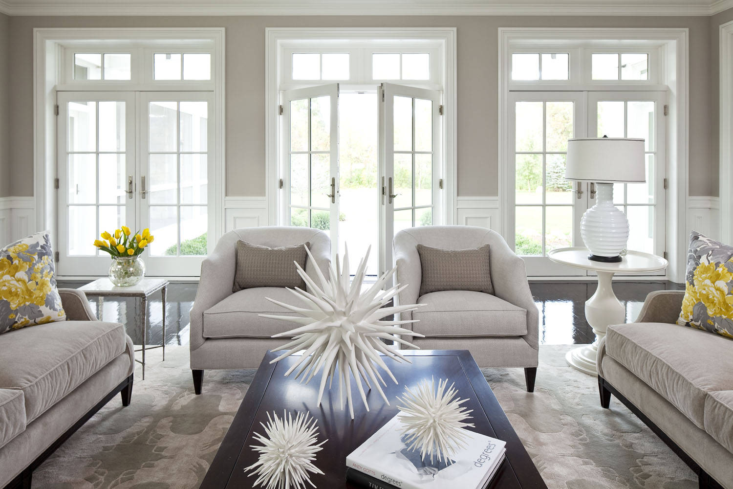 Romantic Sofas Taupe Upholstered