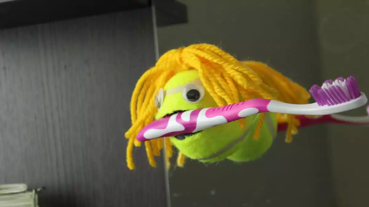 tennis ball into a lovely key