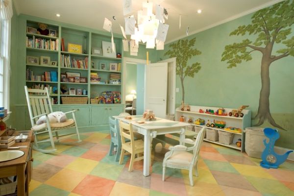 Themed forest playroom