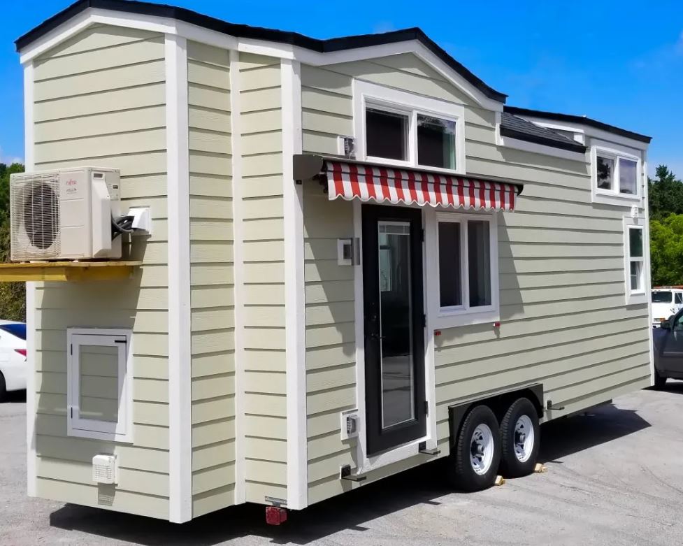 Tiny cottage on wheels