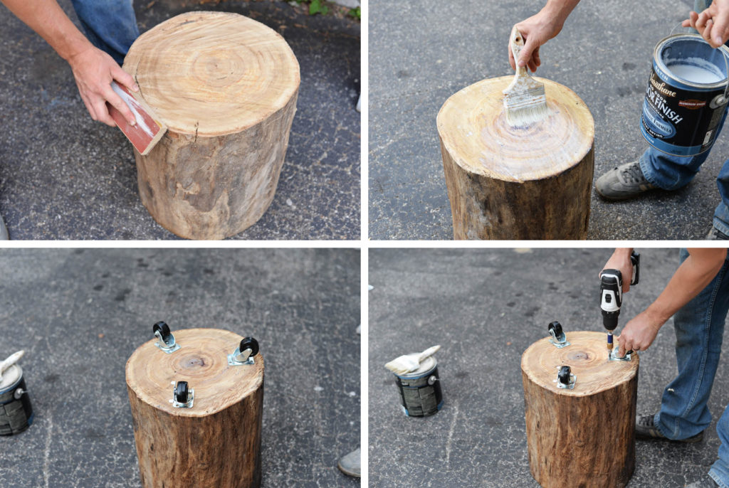 tree stump DIY