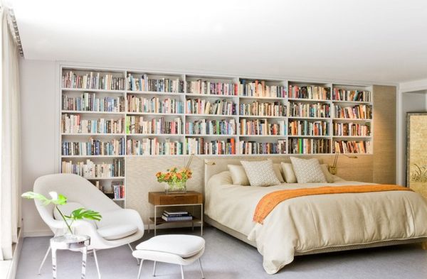 Turn bedroom into a new library