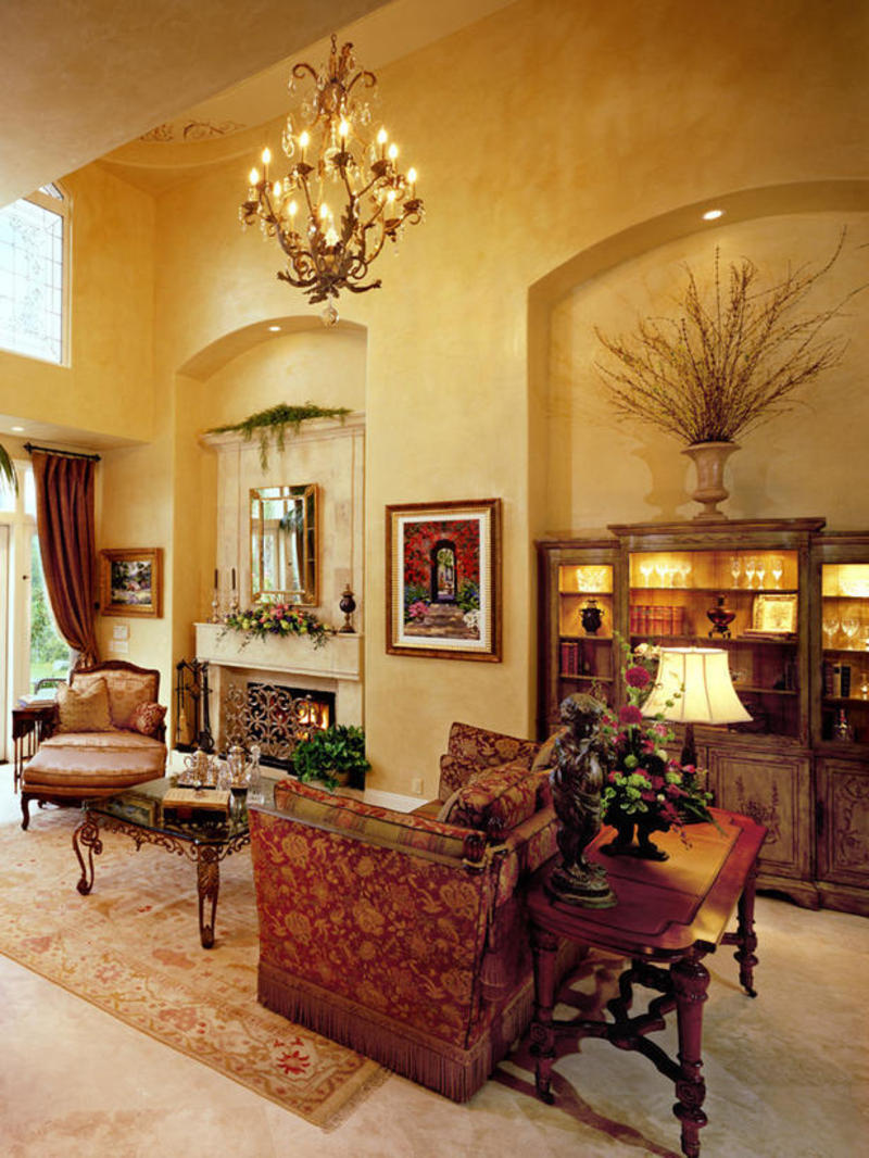 tuscan living room, living room, tuscan style
