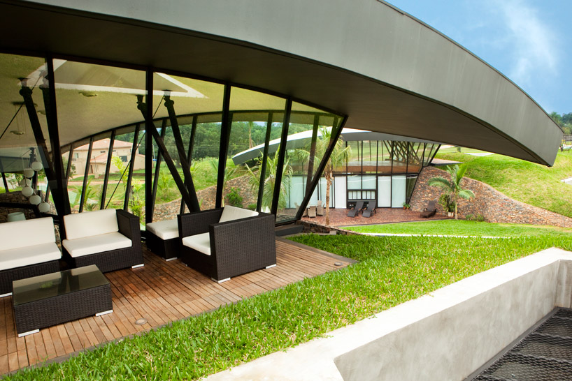 Two single family homes in paraguay angle roof