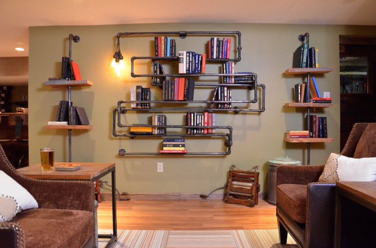 Unique plumbing shelves