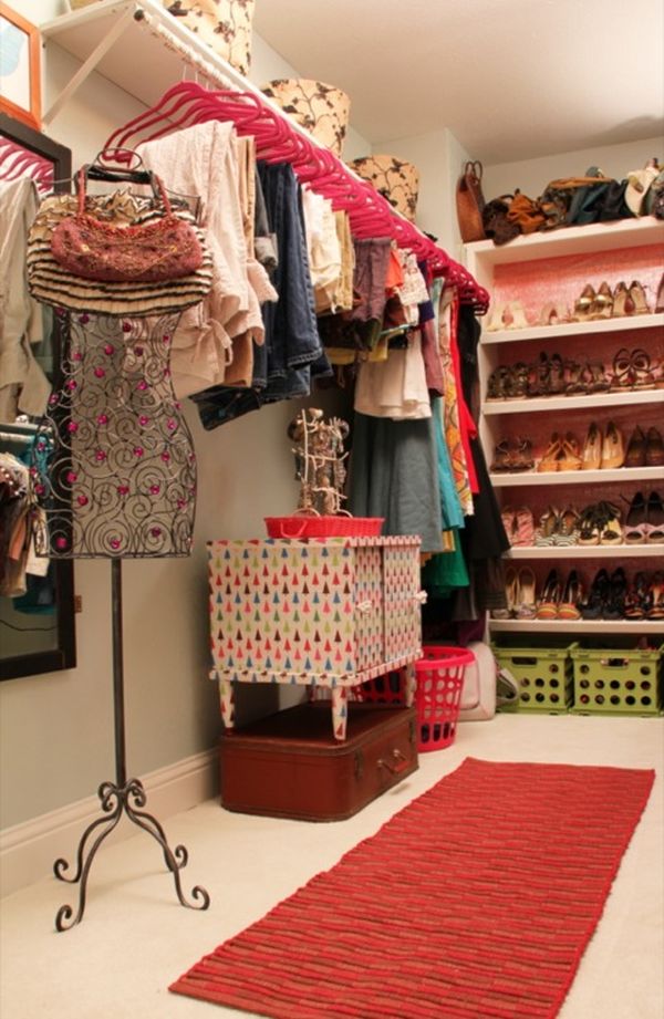 Use furniture pieces in closet