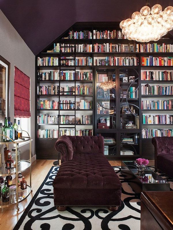 Velvet couch sofa for home library