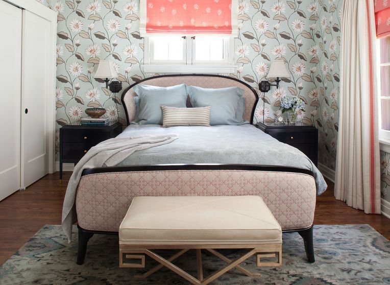 Vintage grey bedroom