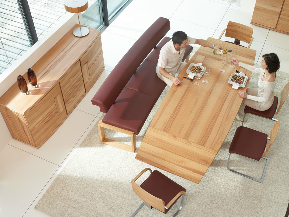 Vita extending rectangular solid wood table1