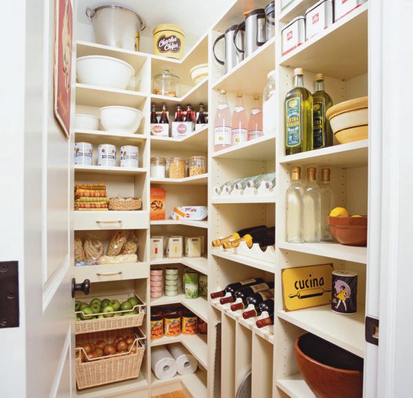 Walk in kitchen pantry plenty of shelves